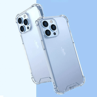 iPhone 14 Pro Max Hybrid Acrylic + TPU Clear Shockproof Case Cover - Total Drop-Proof Protection Made From Non-Toxic Polymers